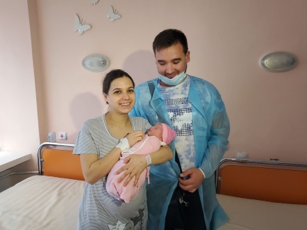 Малика е първото украинско бебе, родено в МБАЛ-Пазарджик
